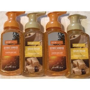 Scent Happy Foaming Hand Soap Citrus‎ Sunrise & Sugar Dream Lot of 4 New